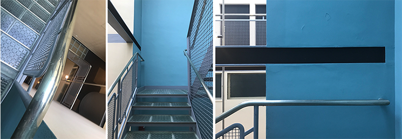 Image 5: Different views of the east stairwells (author’s collection) Geneva: a lesson in stairs (Le Corbusier)