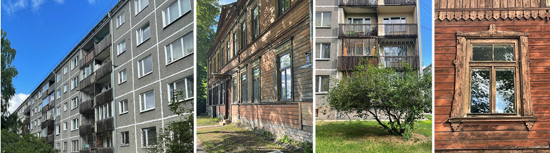 Comparison between Soviet era housing and wooden structures