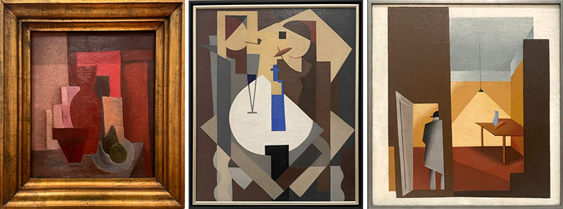 Image 5; Constructive Still Life (918-1919) by Romans Suta; At The Table (Smokers) (1923); and Man Entering a Room (1927), both by Niklãvs Strunke. Photographs (author’s collection)