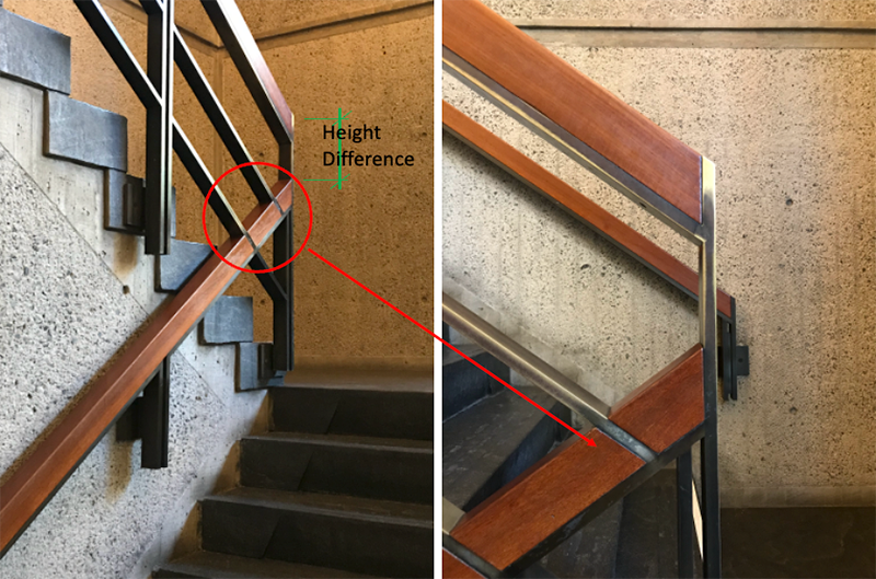 Detail at the Whitney Museum: stairs by Marcel Breuer.
