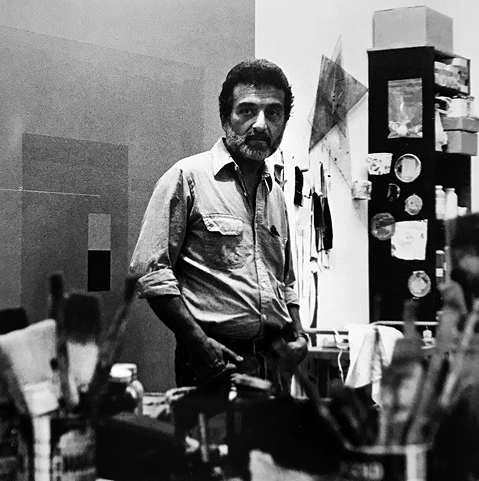 Google image-Robert Slutzky in his New York studio, 1984