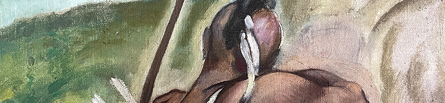 detail of PWAP Post office mural