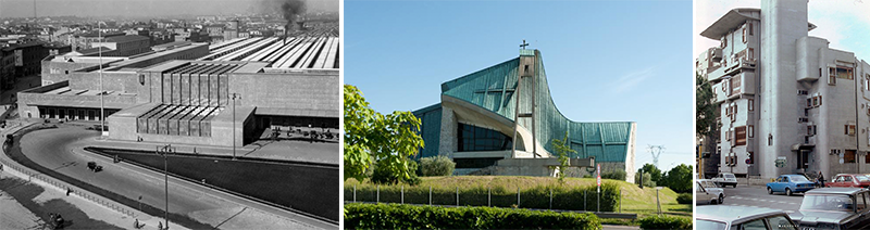 Google Images -Train station by Michelucci, and apartment complex by Savioli (author’s collection).