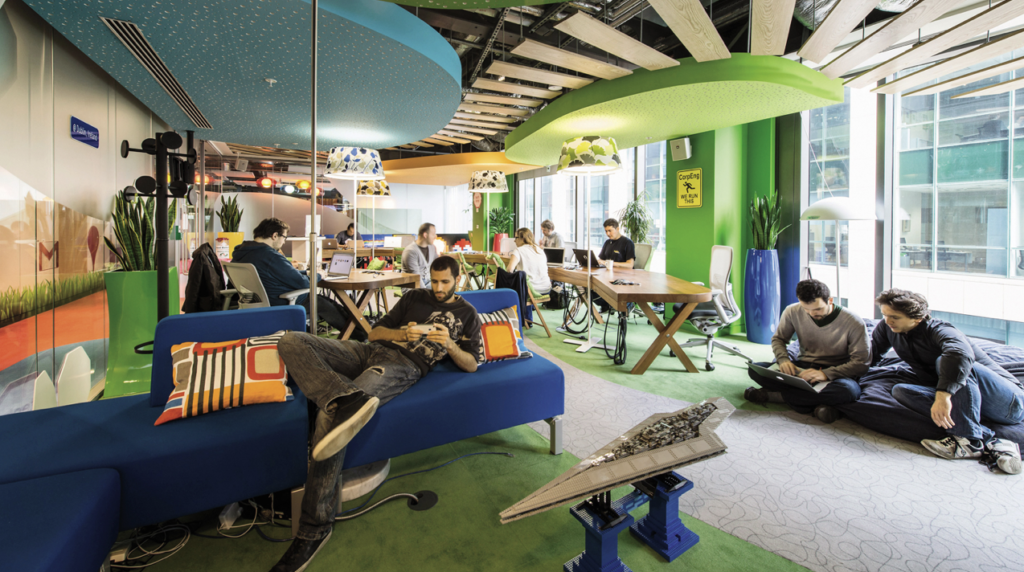 Google Images -Google Dublin Office, Ireland with Towards a new studio environment