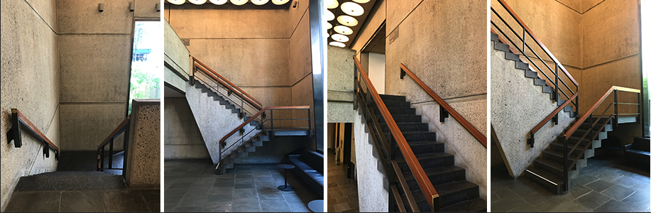 The Whitney Museum: stairs by Marcel Breuer.