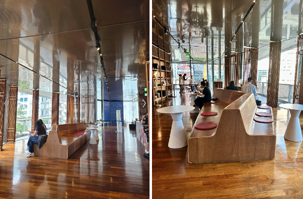 Google Images -Entrance café space with sculptural seating area as now called Tozzo