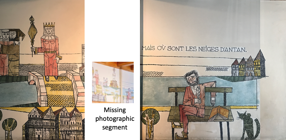 close up of the tight hand scene François Villon’s poem titled Ballade des dames du temps jadis (author’s collection)