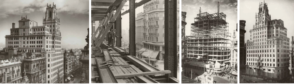 Google Images – photograph of completed building and during construction