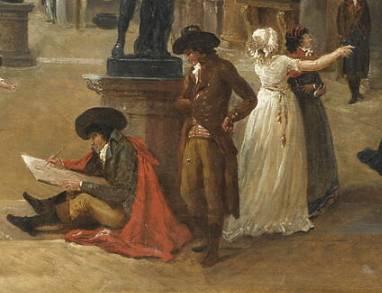 detail of the center of the painting (author’s collection)