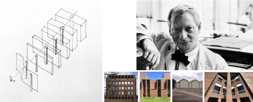 Google Images -historical transformation of the wall to column, examples of Louis I. Kahn as they pertain to structure and architecture.