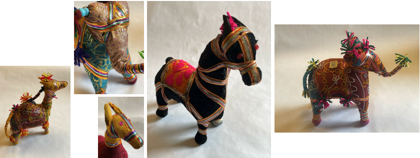 Rajasthani handmade stuffed animals(author’s collection)