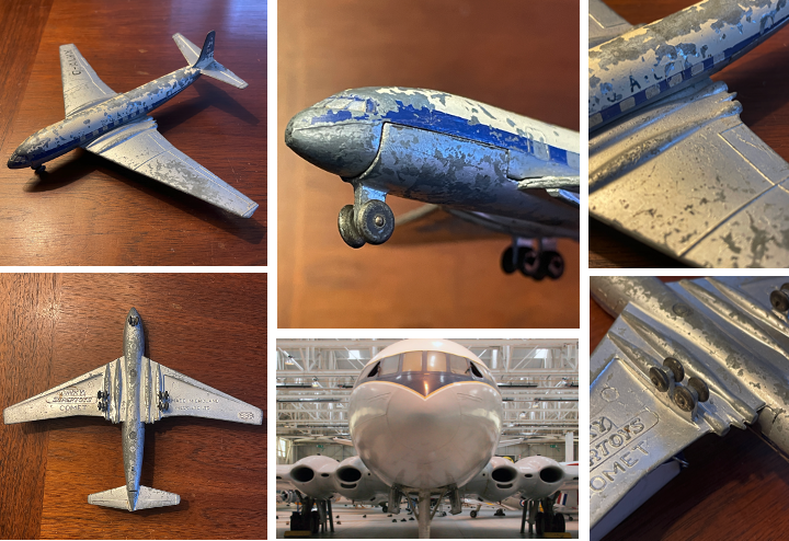 images of the Dinky Supertoys aircraft No. 3 (author’s collection); Google Images -actual Havilland COMET