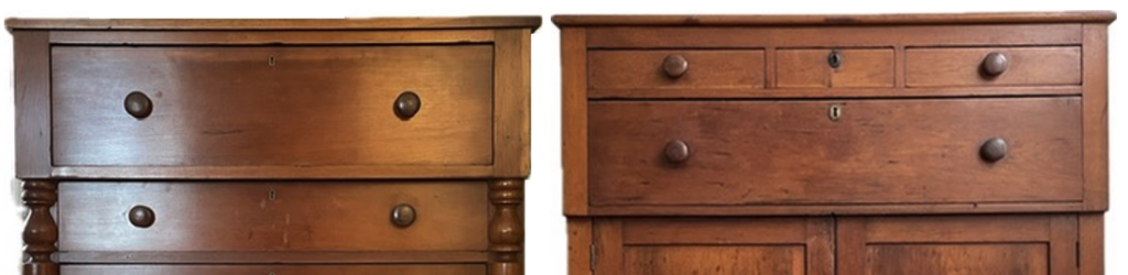 detail of two sideboards