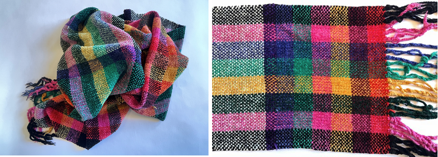 detail patterns of scarf 4 in chenille by Carmen Grier (author’s collection)