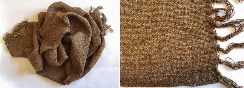  Scarf and detail of alpaca scarf (author’s collection)
