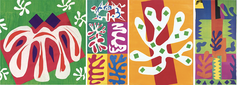 Google Images -c. 1940s-1954 cut-outs (Painting with Scissors)by Henri Matisse
