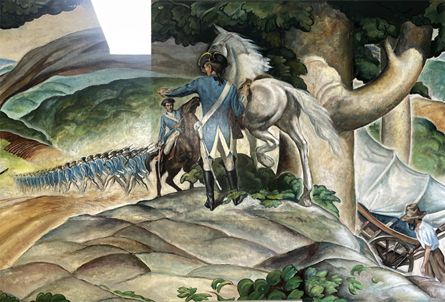 Segment 2 of PWAP Post office mural
