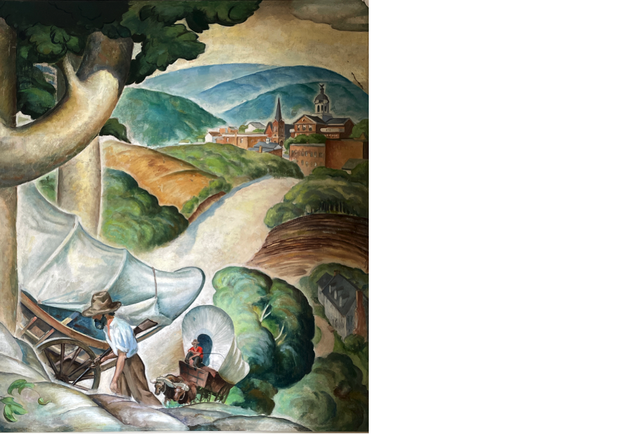 Segment 3 of PWAP Post office mural