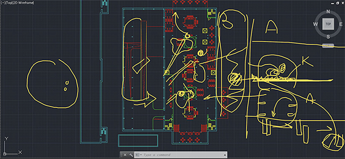 Zoom sketch discussion with thesis student (author's collection)