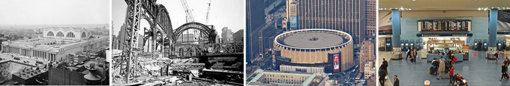 Images of destruction of key buildings in NYC
