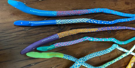 Six new pattern iterations with various base coats (author’s collection)