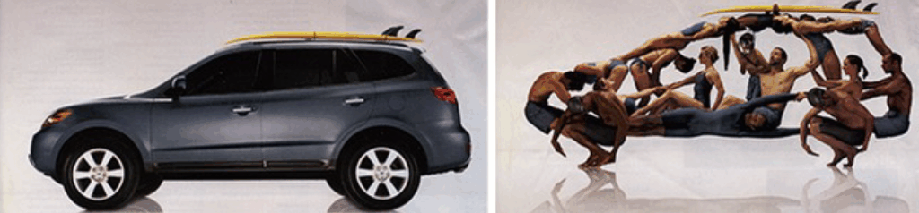 Comparison between Honda and human structure