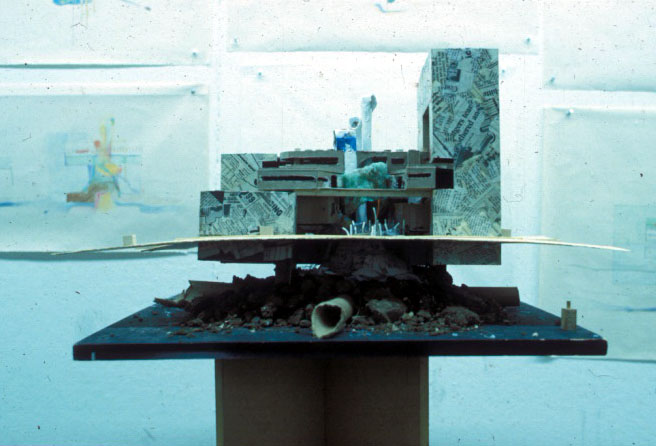 This image shows the final sketch model for the House of Water